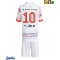 Bayern Munich Jamal Musiala #10 Bortedraktsett Barn 2025-26 Kortermet (+ Korte bukser)